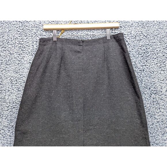 VTG Michele Wool Maxi Skirt Size 12 Lagnlook Cottage Peasant Southwest Fringe - Picture 6 of 13